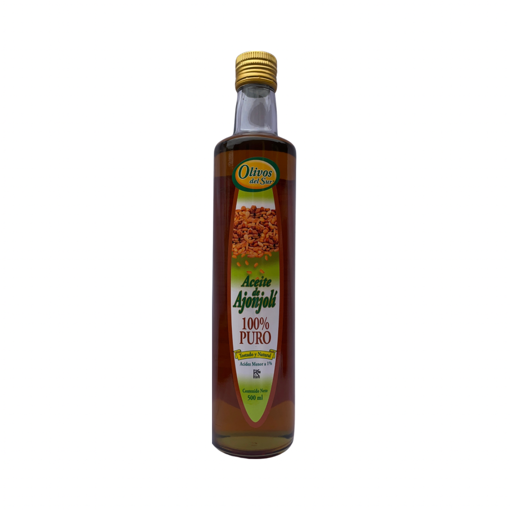 Aceite De Ajonjolí 100% Puro 500 Ml Olivos Del Sur