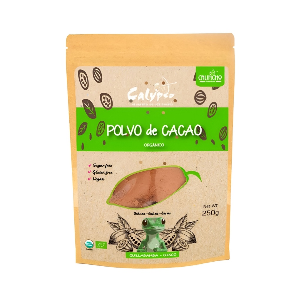 Polvo De Cacao Organico 250 Gr Calypso
