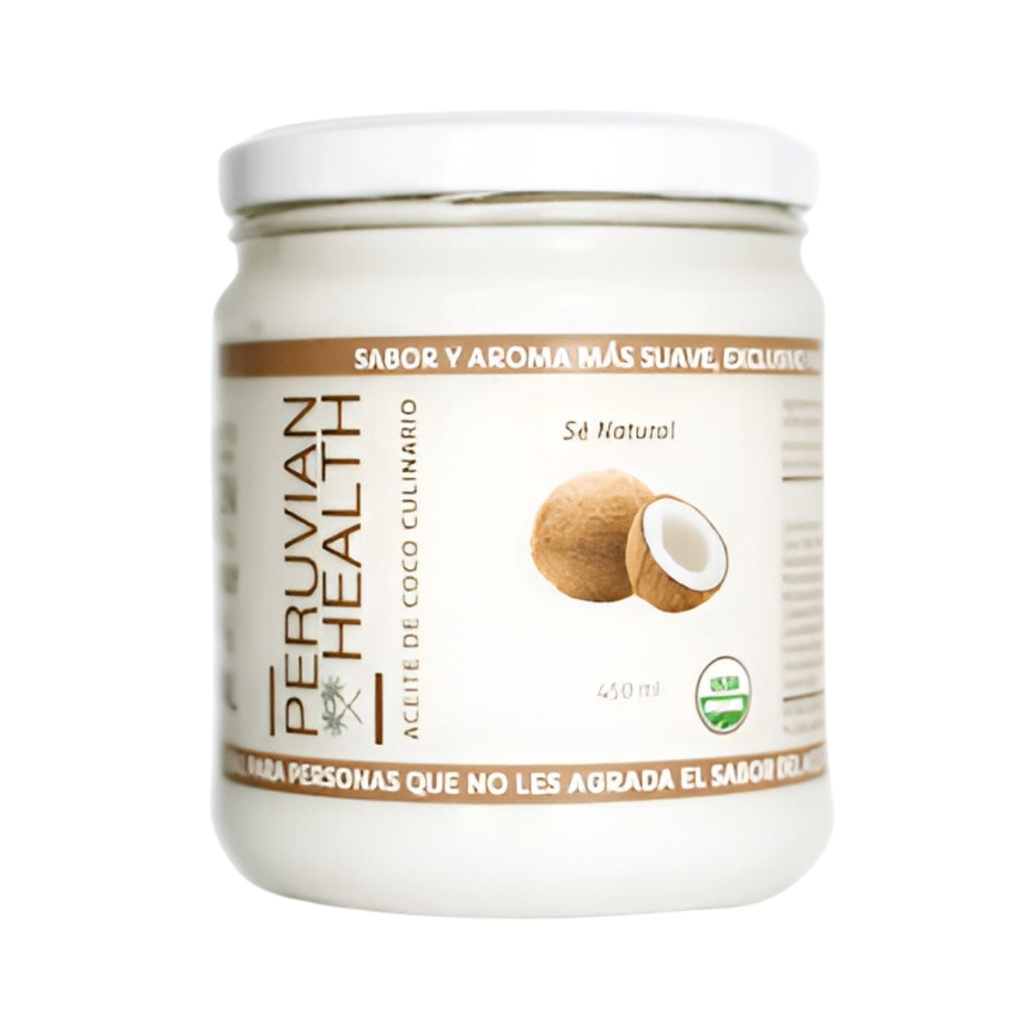 Aceite De Coco Culinario 450 Ml Peruvian Health