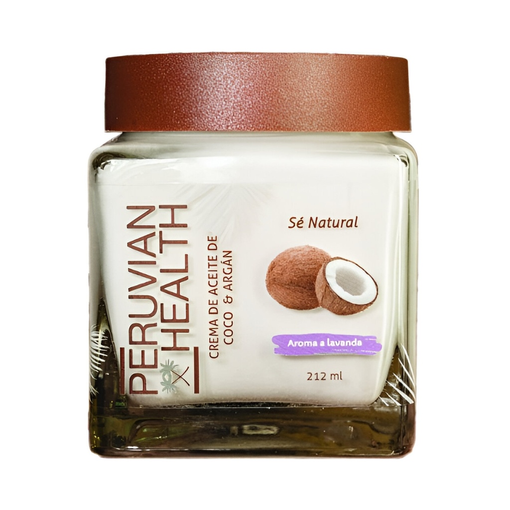 Crema De Aceite De Coco Y Argan 212 Ml Peruvian Health