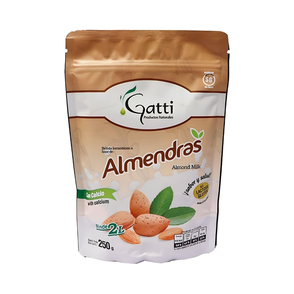 Bebida Instantanea De Almendra 250 Gr Gatti