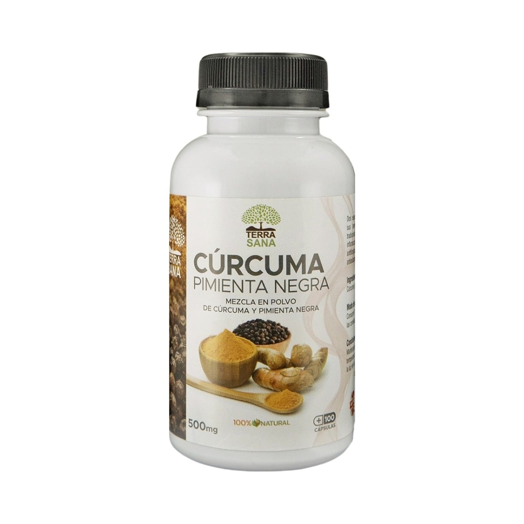 Curcuma Pimienta Negra 100 Capsulas 500Mg Terra Sana