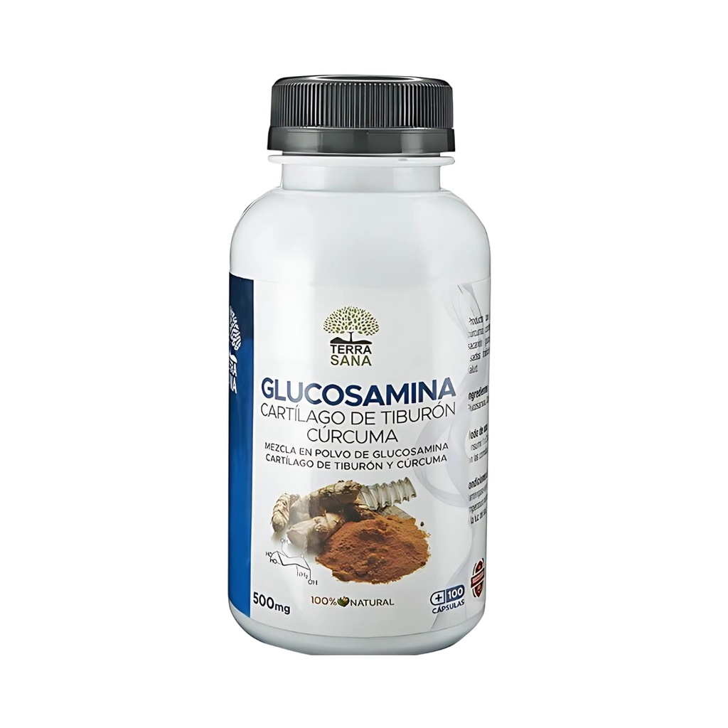 Glucosamina Cartilago De Tiburon Curcuma 100 Capsulas Terra Sana