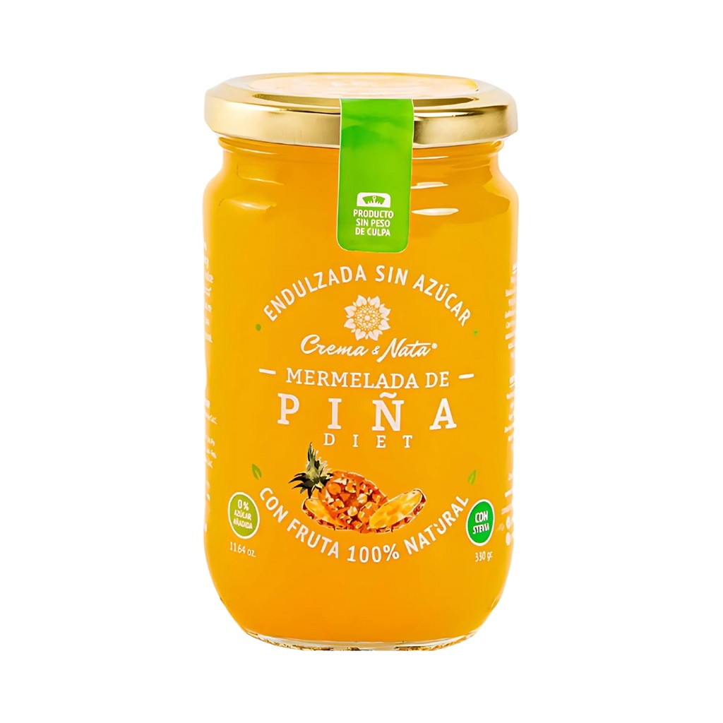 Mermelada De Piña Diet 330 Gr Crema Y Nata