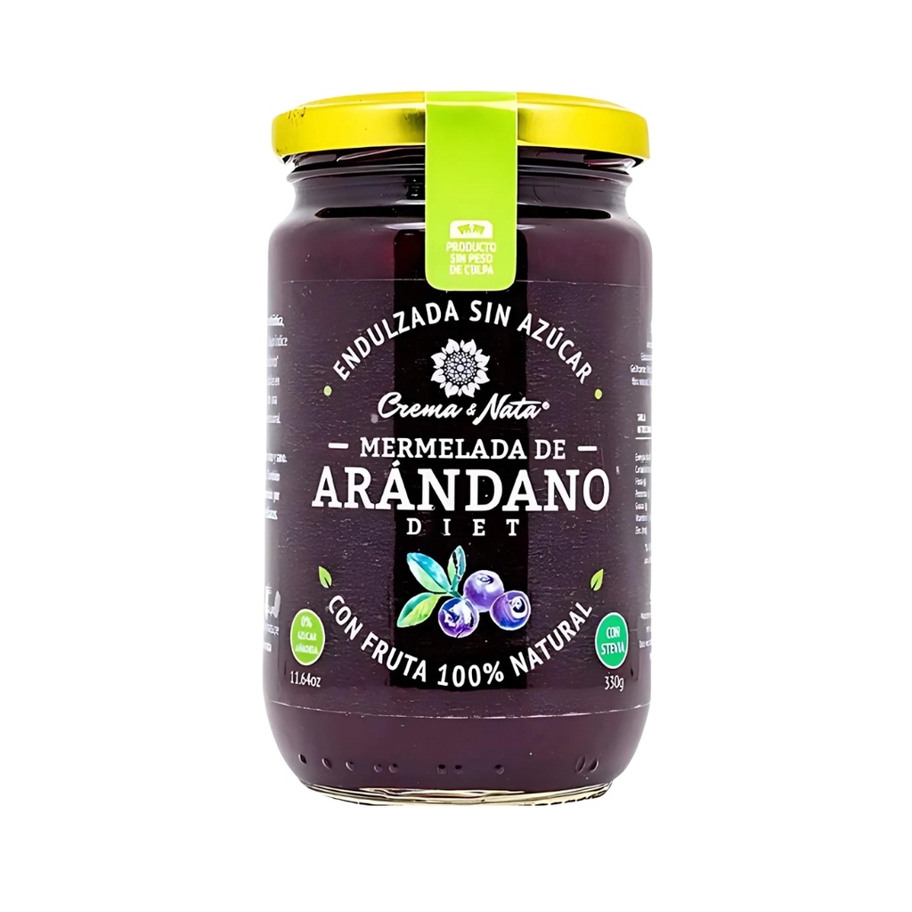 Mermelada De Arandano Diet 330 Gr Crema Y Nata