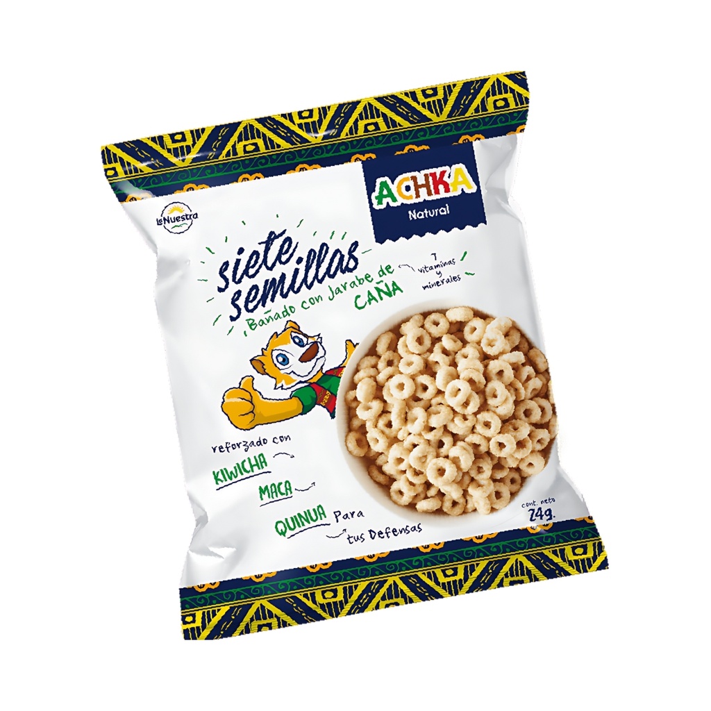 Cereal Siete Semillas Con Jarabe De Caña 24 Gr La Nuestra