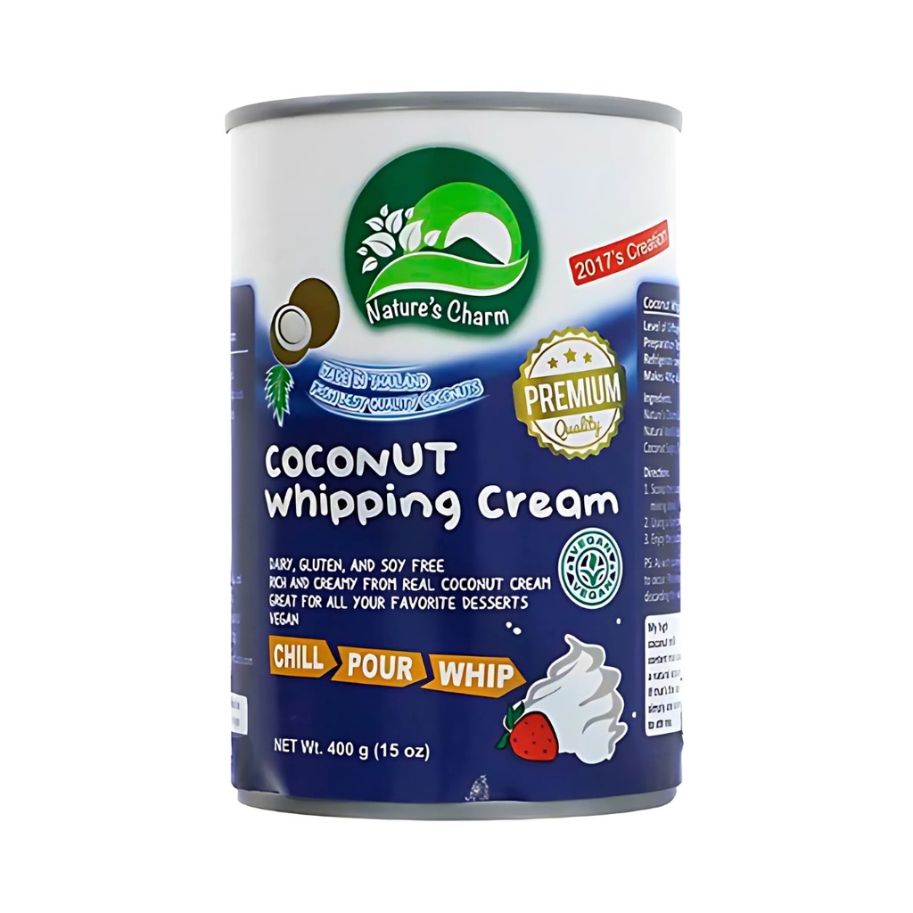 Coconut Whipping Cream 400 Ml Natures Charm