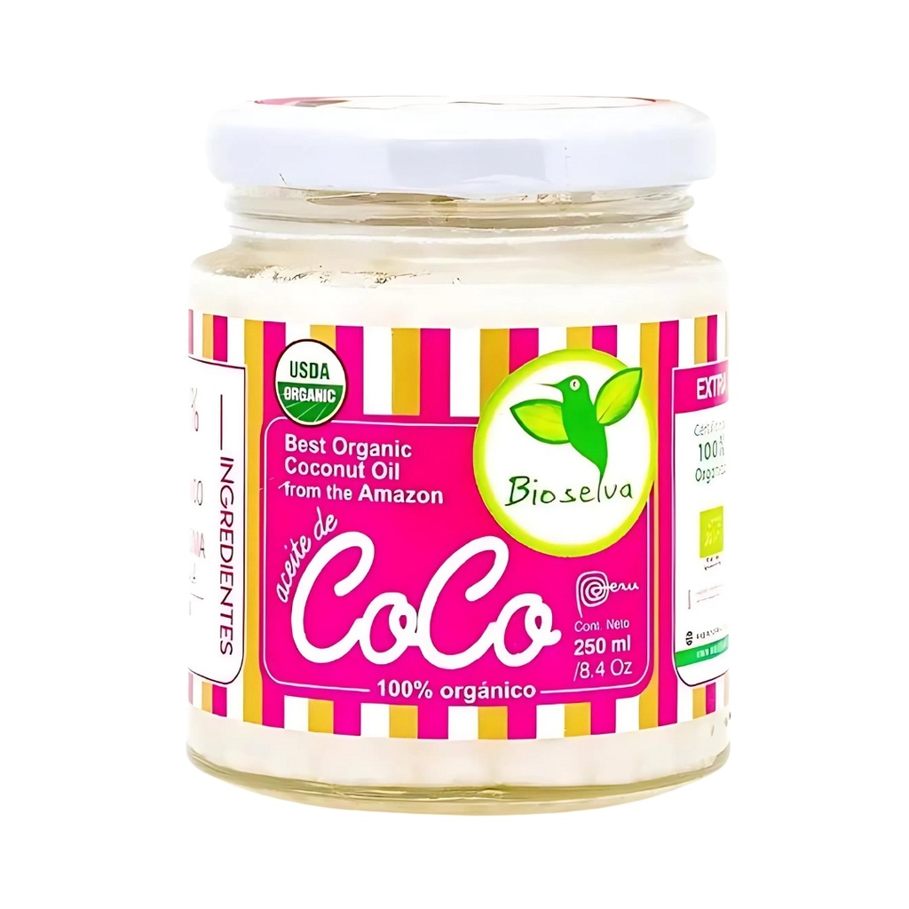 Aceite De Coco Organico 250 Ml Bioselva