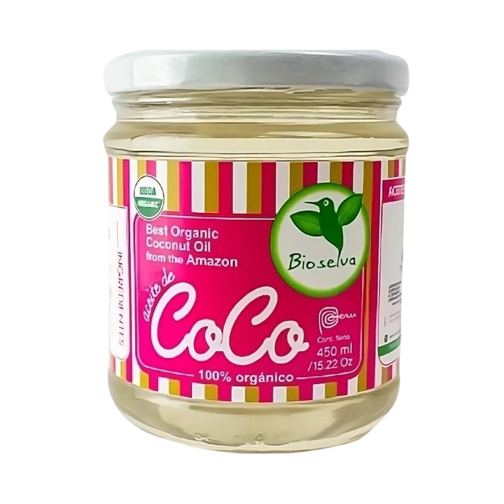 Aceite De Coco Organico 450 Ml Bioselva
