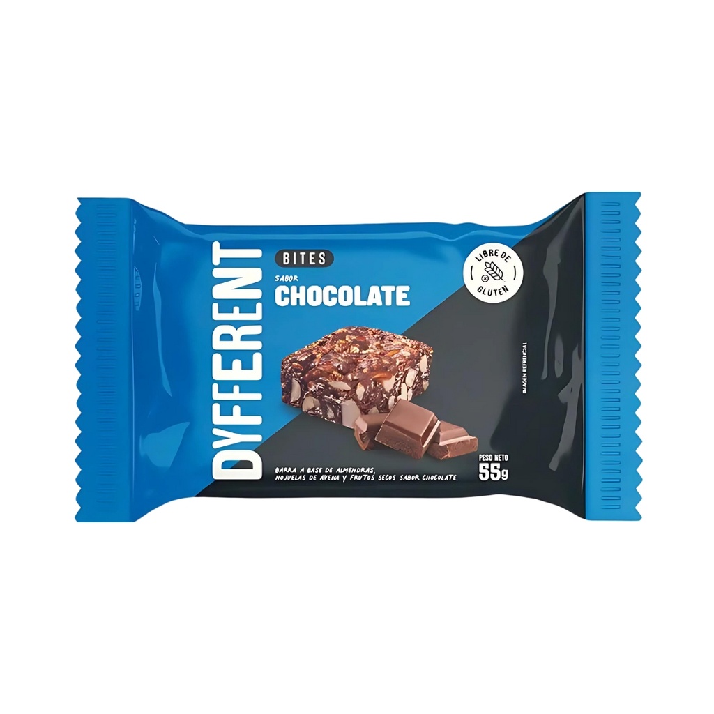 Barra Base De Almendra Sabor A Chocolate Bites 55 Gr Dyfferent
