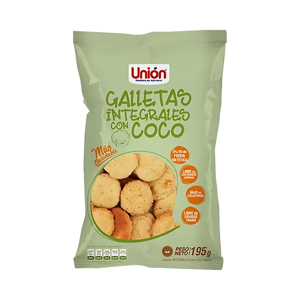 Galletas Integrales Con Coco 195 Gr Union