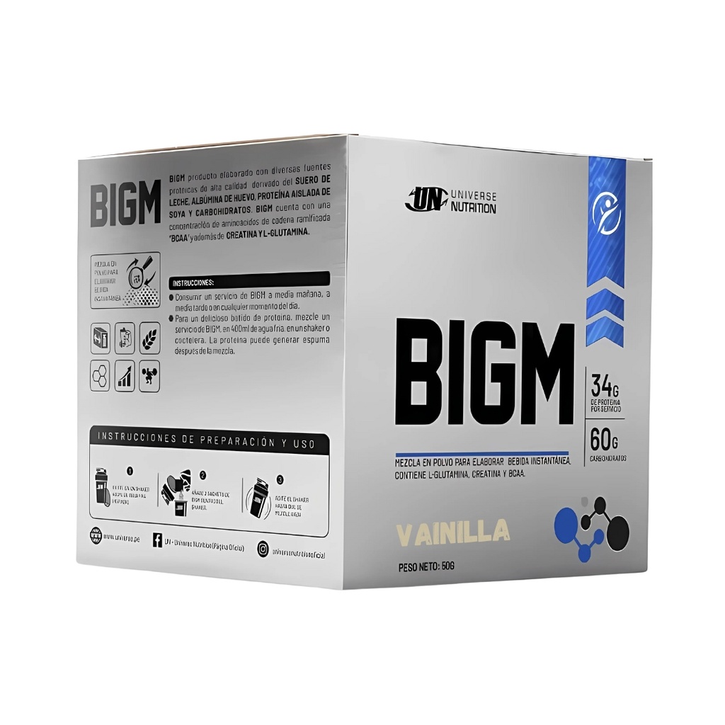 Bigm Vainilla Caja (10 Sachets) 50 Gr Universe Nutrition