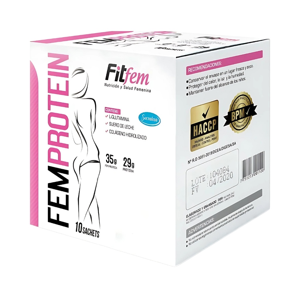 Fempro Chocolate Caja (10 Sachets) 35 Gr Fitfem