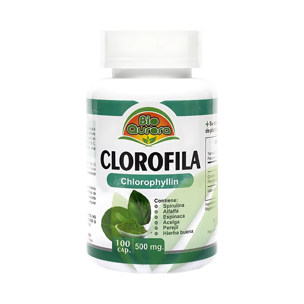 Clorofila 100 Capsulas Bio Aurora
