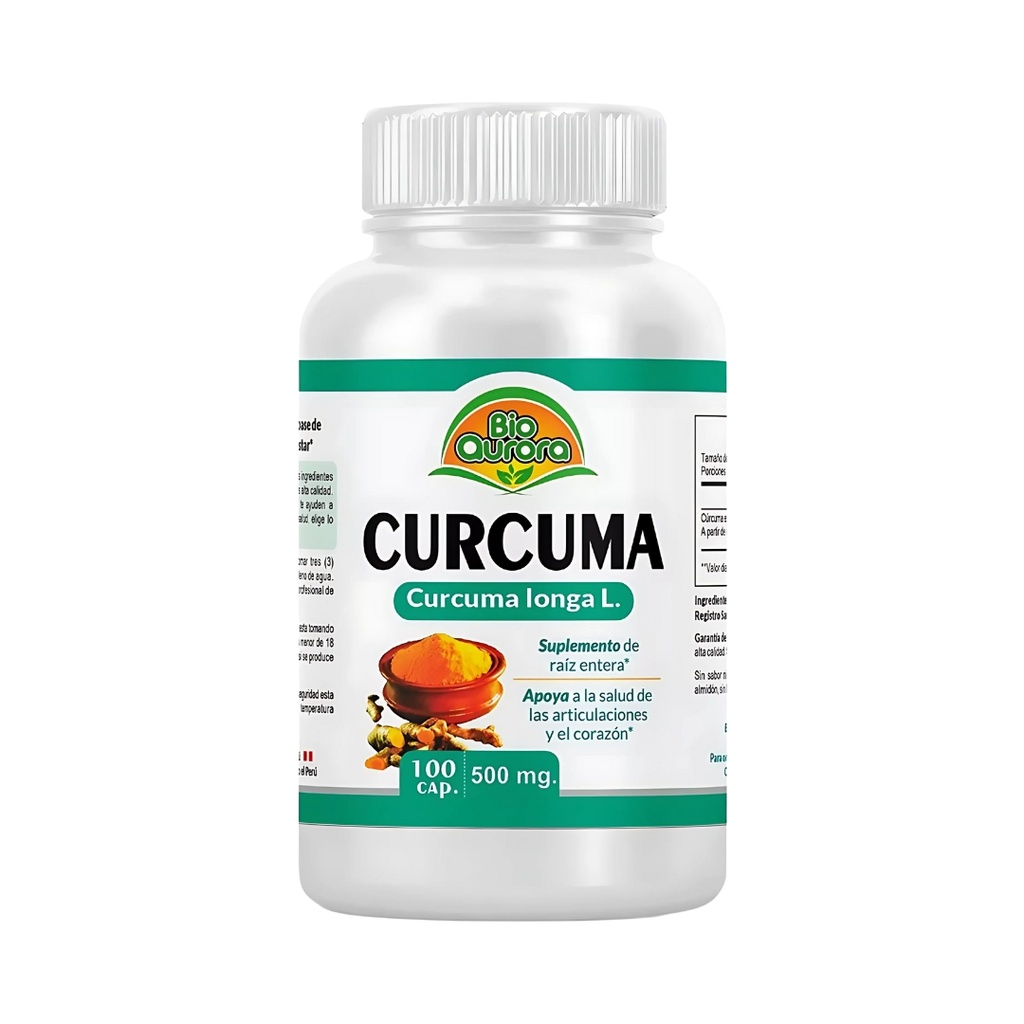 Curcuma 100 Capsulas Bio Aurora