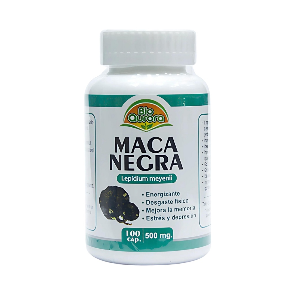 Maca Negra 100 Capsulas Bio Aurora