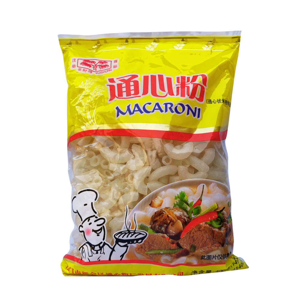 Fideo De Arroz Codito Macaroni 400 Gr Kui Shu Pai