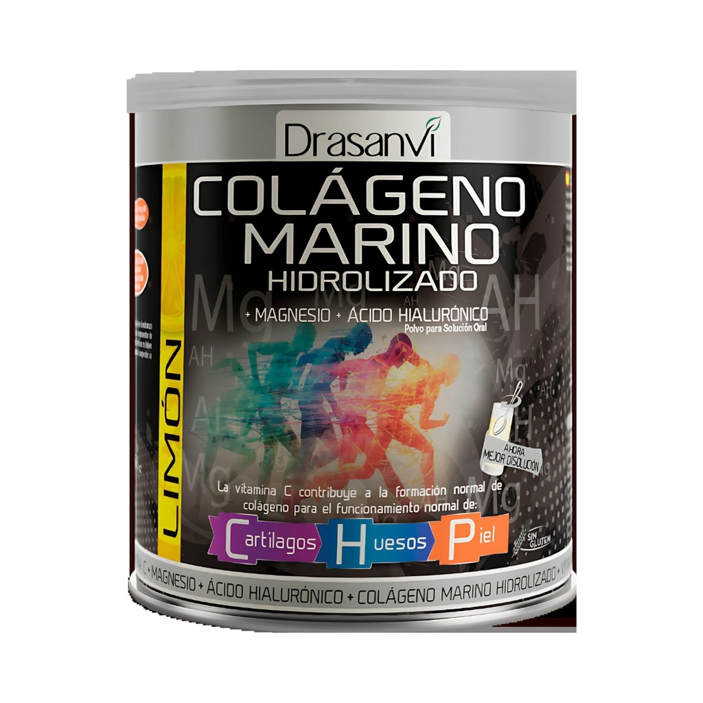 Colageno Marino Hidrolizado Magnesio Acido Hialuronico 300 Gr Drasanvi