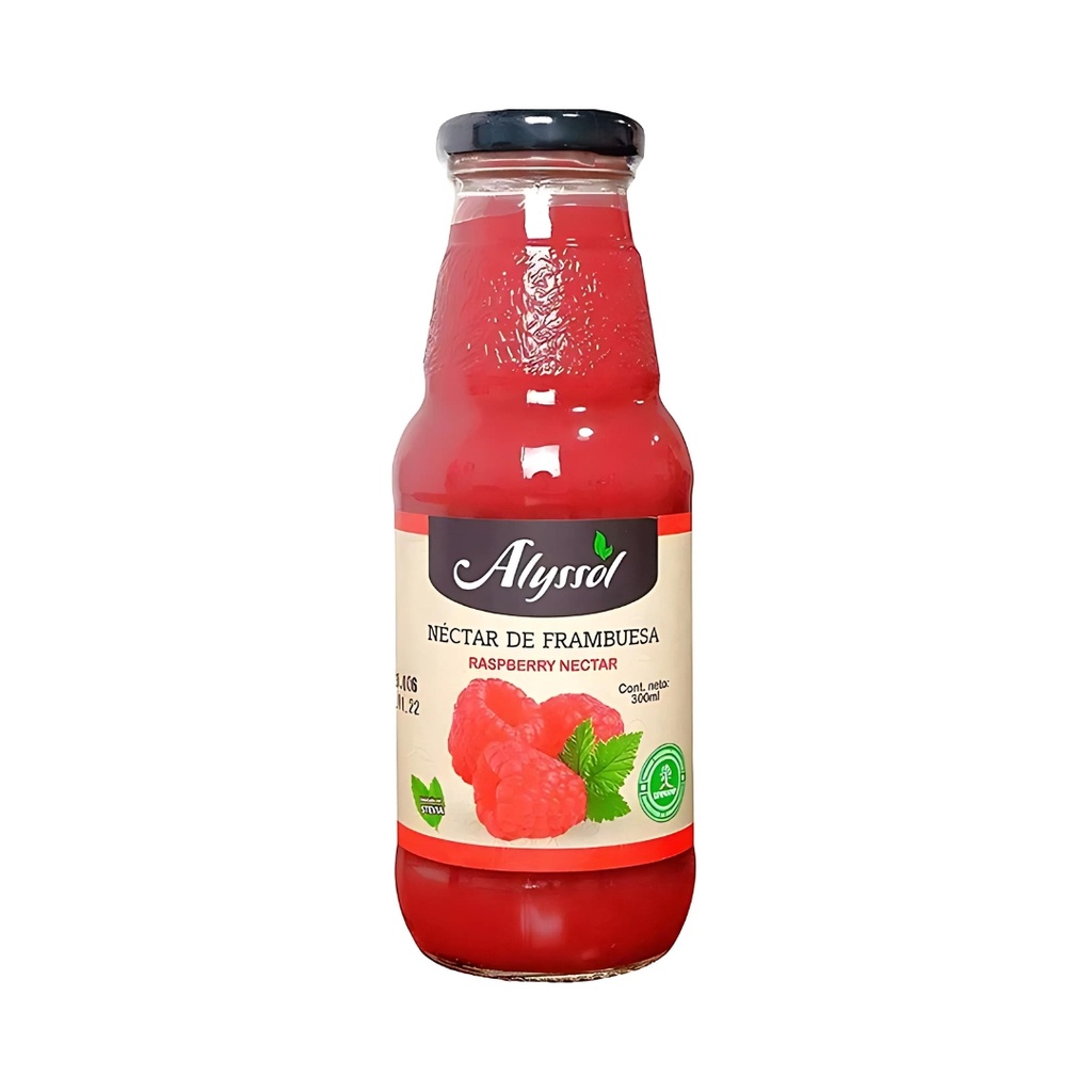 Nectar De Frambueza Stevia 300 Ml Alyssol