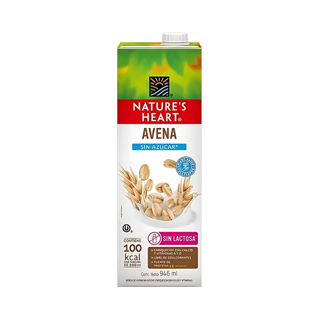 Bebida Avena Sin Azucar 946 Ml Natures Heart
