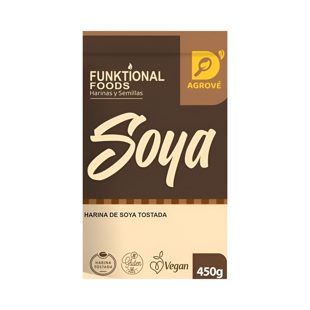 Harina De Soya Tostada 450 Gr D Agrove