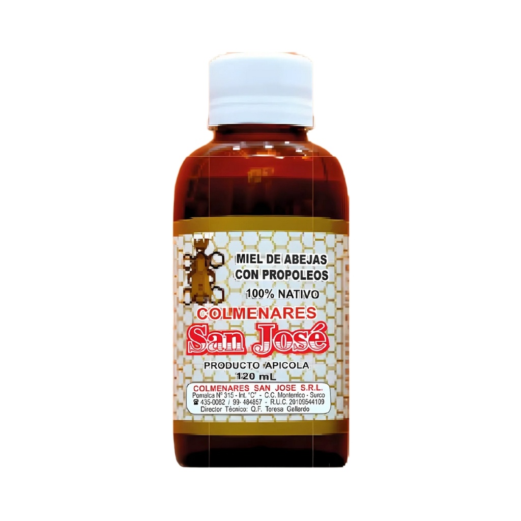 Miel De Abeja Con Propoleos 120 Ml San Jose