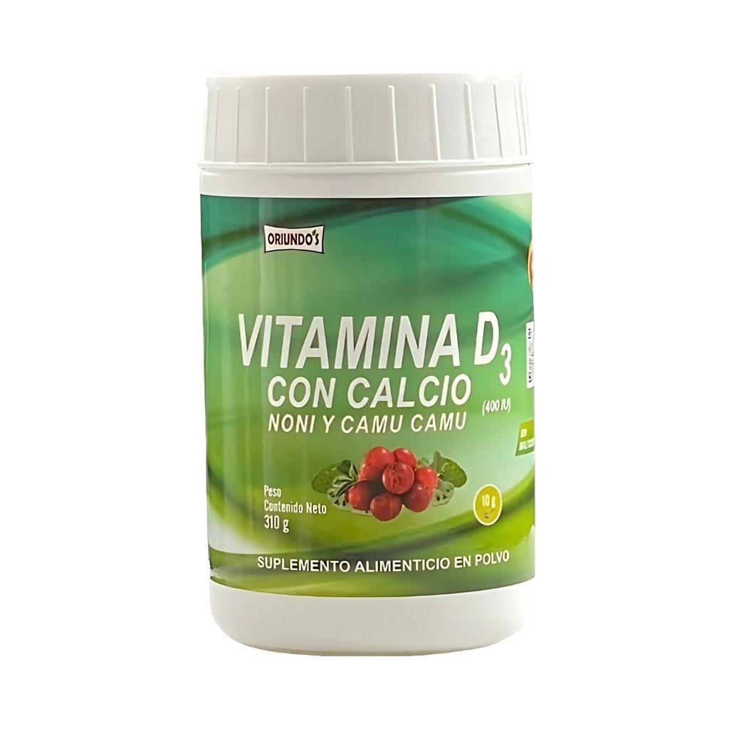 Vitamina D3 400Iu Con Calcio Noni Y Camu Camu 310 Gr Oriundos