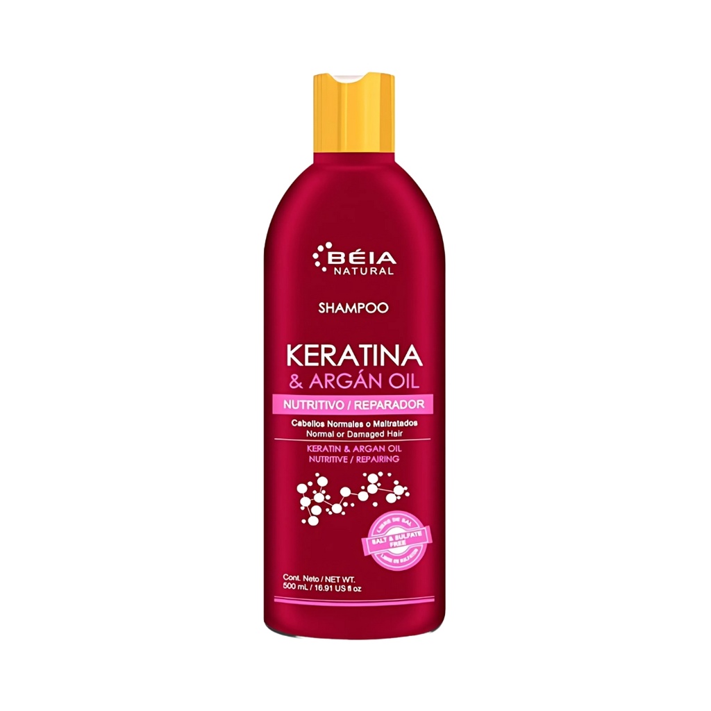 Shampoo Keratina Y Argan 500 Ml Beia