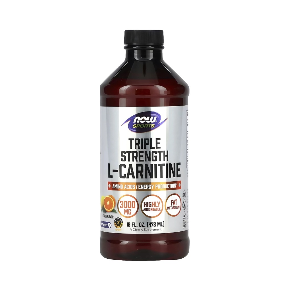 L Carnitina líquida de triple potencia 473 Ml Now