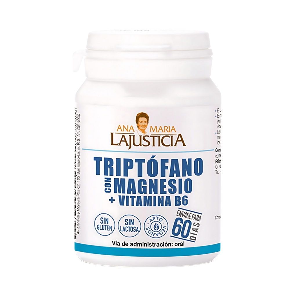 Triptofano Con Magnesio Vitamina B6 60 Comprimidos Ana Maria La Justicia