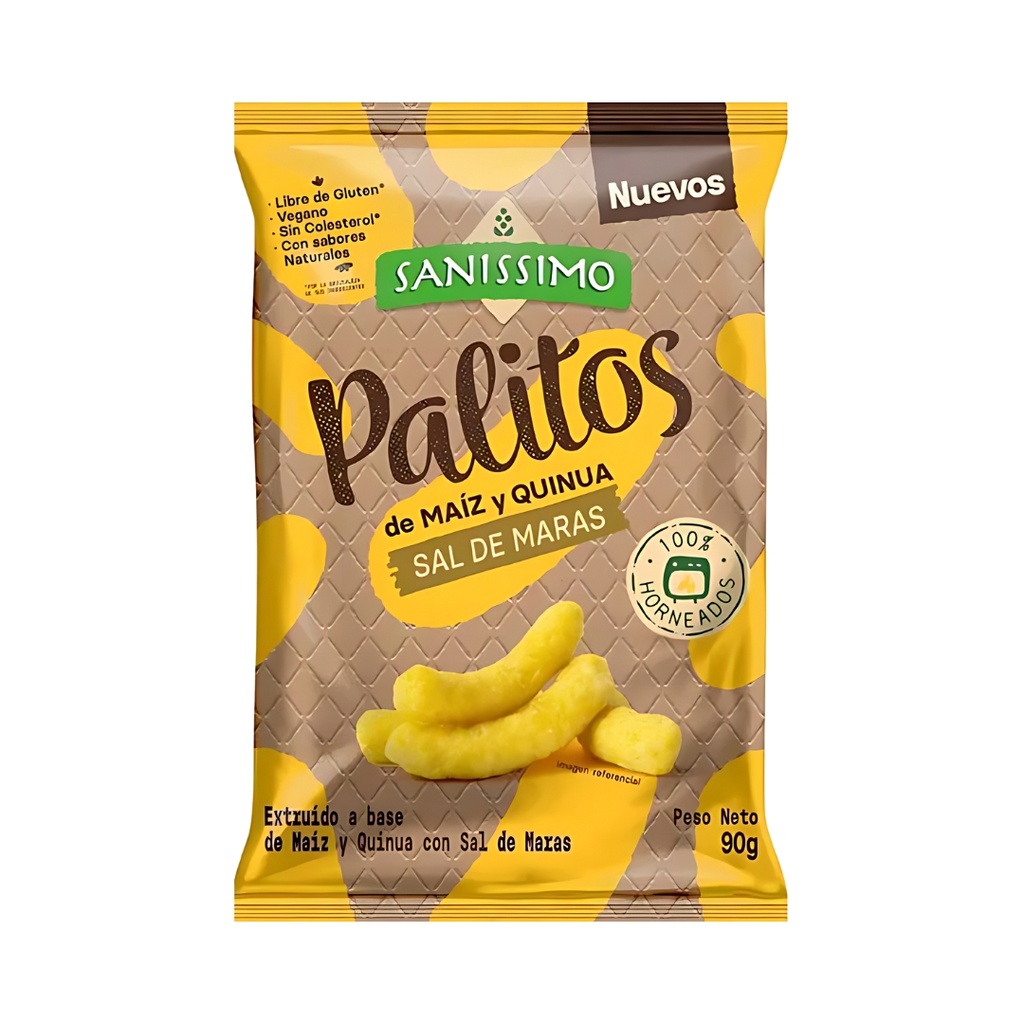Palitos De Maiz Y Quinua Sal De Maras 90 Gr Sanissimo