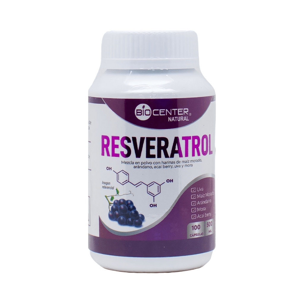 Resveratrol 100 Capsulas Biocenter