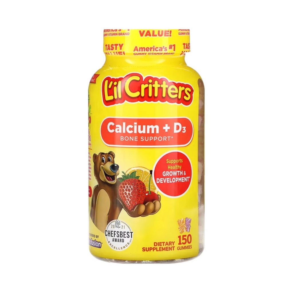 Gomitas Calcio y Vitamina D3 150 Und Lil Critters