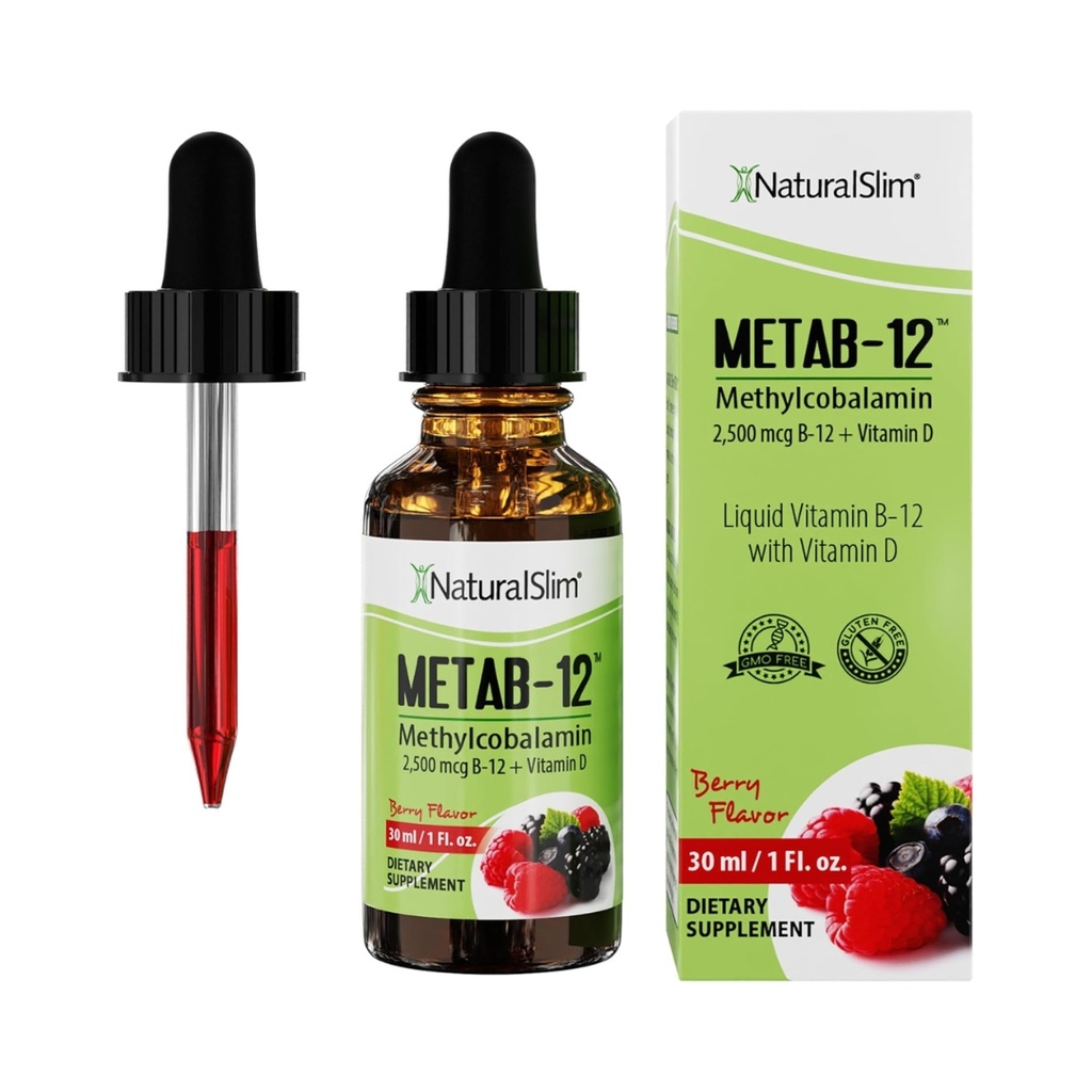 Vitamina B 12 con Vitamina D3 30 Ml Natural Slim