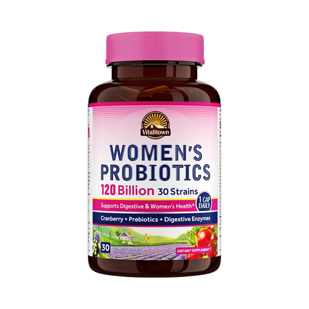 Probioticos Para Mujeres 120 Billones 30 Cepas 30 Capsulas Vitalitown