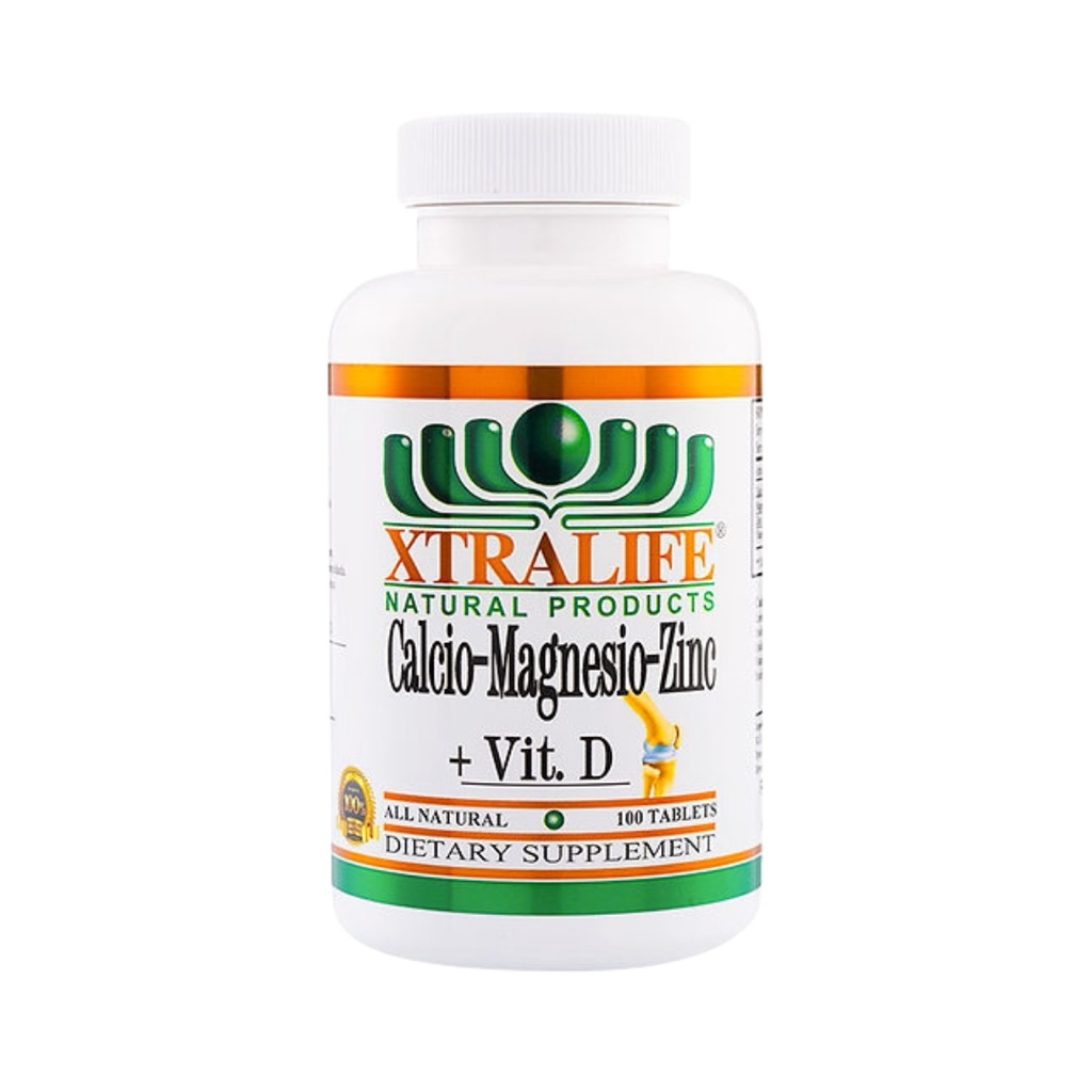 Calcio Magnesio Zinc Vitamina D 100 Tabletas Xtralife
