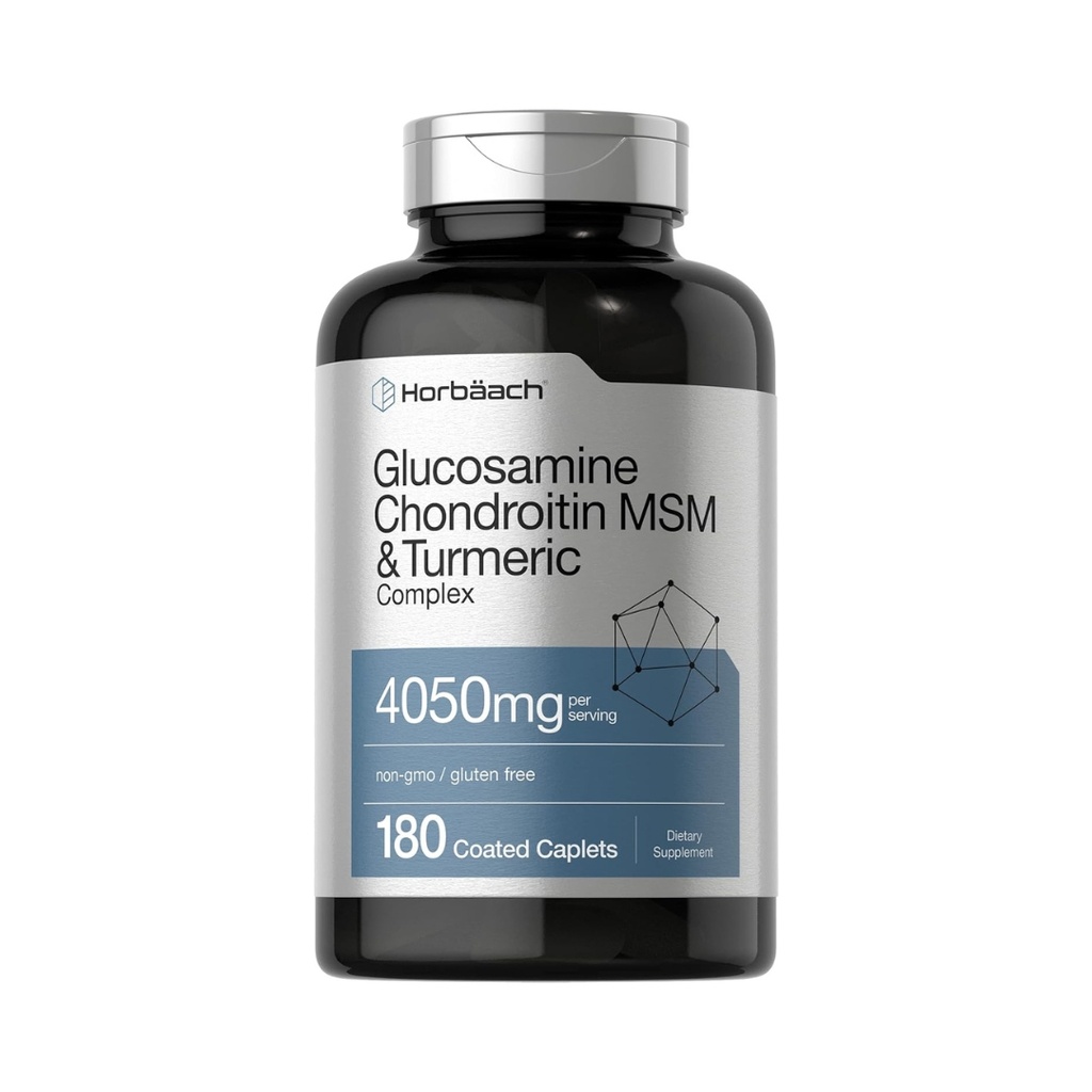 Glucosamina Condroitina Msm Curcuma Complex 4050 Mg 180 Und Horbaach