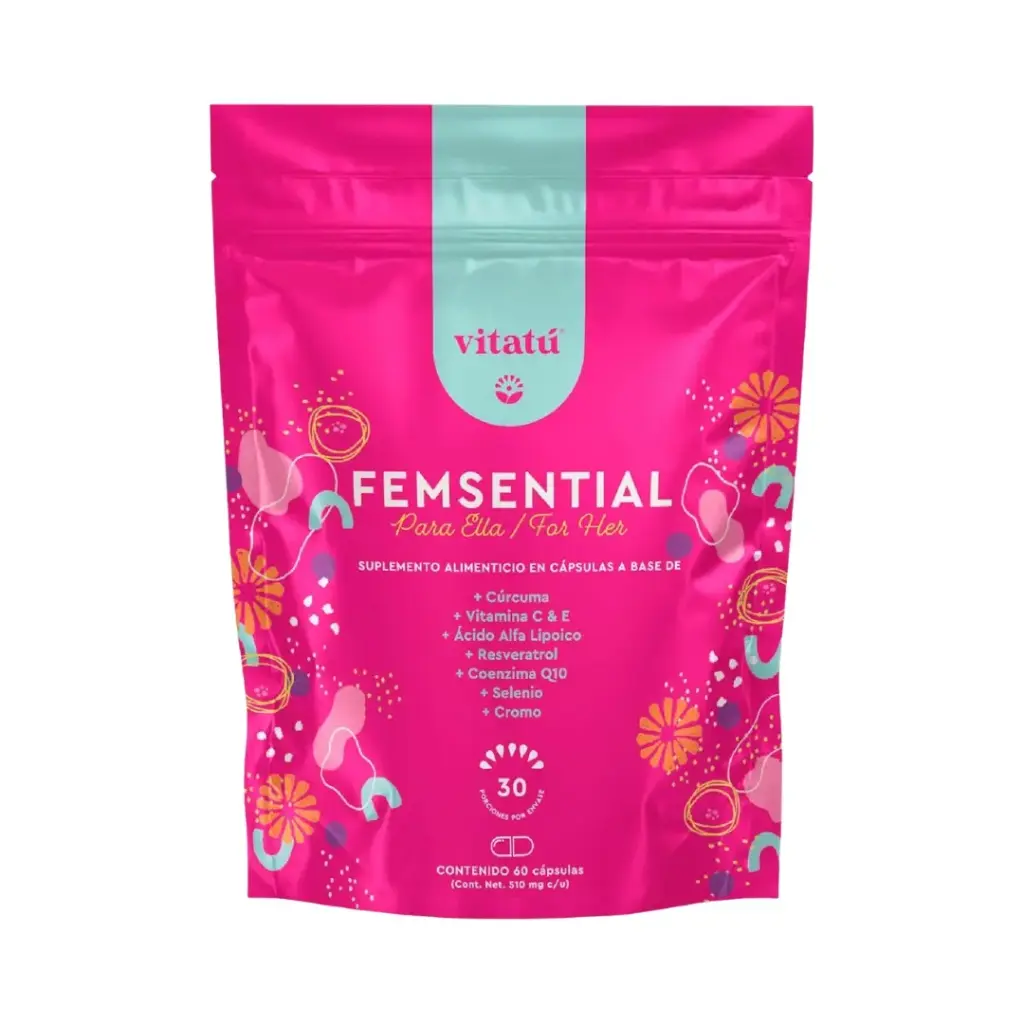 Femsential Para Mujer 510 Gr 60 Capsulas Vitatu