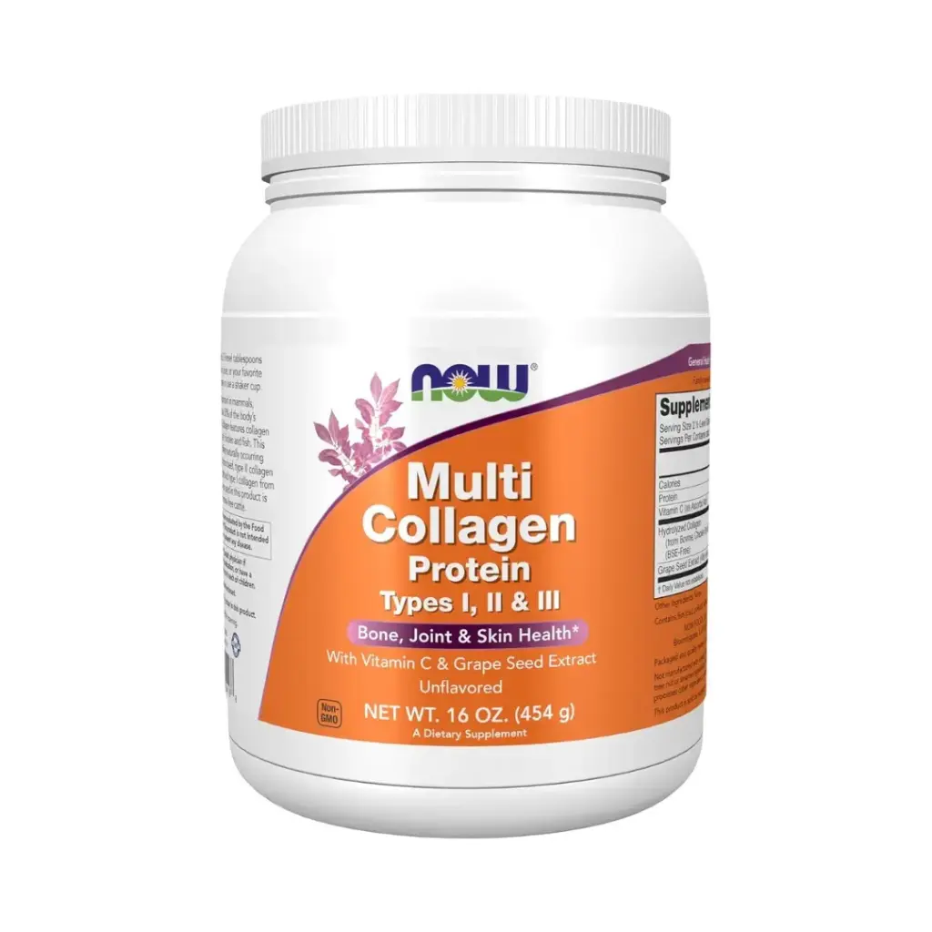 Multi Colageno Tipo 1 2 y 3 Con Proteina 454 Gr Now