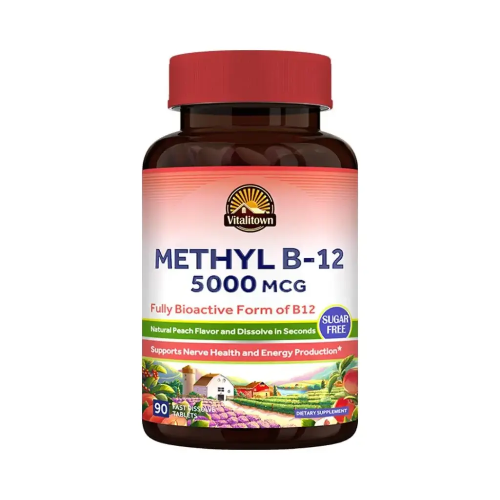 Vitamina B 12  5000 Mcg  90 Tabletas Vitalitown